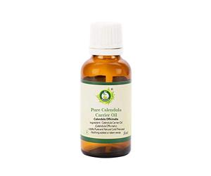 Aceite de Caléndula | Caléndula officinalis | 100% natural puro | Para el pelo | Para rostro | Para eliminación cicatriz | Prensado en frío | Calendula Oil | 5ml | 0.169oz By R V Essential