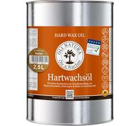 Aceite de cera dura OLI-NATURA - 2,5 L, incoloro, natural - Aceite de madera para muebles, escaleras, puertas y más, certificado hipoalergénico, apto para alimentos