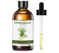 Aceite de citronela 100 ml, aceite esencial puro de citronela para difusor, aceite aromático de limoncillo para bricolaje, masajes, jabones, fabricación de velas, regalos para mujeres