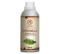 Aceite de citronela - 500 ml - Cymbopogon Winterianus - Aceite esencial de citronela natural para la belleza - aromaterapia - difusor - sauna - ambientador - cuidado personal