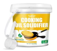 Aceite de cocción Solidificador de polvo, el solidificador de aceite puede endurecer hasta 2.25 galones de aceites para fritos lejos del desastre, 100% de aceite coagulante a base de plantas en polvo
