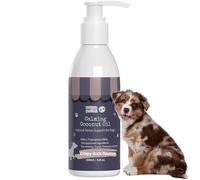 Aceite de coco calmante de pato para perros y gatos, suplemento de alivio de ansiedad de 200 ml con manzanilla, valeriana y ashwagandha, fórmula natural calmante para el estrés, acción rápida y