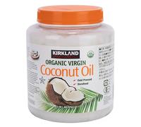 Aceite de Coco Orgánico Virgen Kirkland Signature 2.48 L - Aceite de Coco Para Cocinar Y Para el Cuidado Personal - Aceite de Coco con MCT - Aceite de Coco 100% Natural