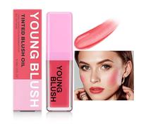 Aceite de colorete que cambia de color, rubor natural que cambia el pH de la piel para una piel hidratada, fórmula ligera, impermeable e hidratante, crema hidratante de larga duración para todos