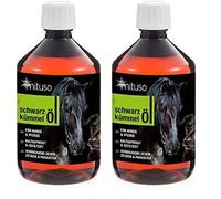Aceite de comino Negro mituso 500ml para Perros y Caballos, prensado en frío y 100% Puro, 1 Paquete (1x 500ml) para el Cuidado del Pelaje Natural (Paquete de 2)