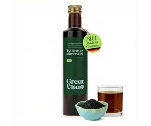 Aceite de Comino Negro Orgánico MeaVita, prensado en frío, 1 paquete (1 x 500ml)