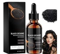 Aceite de crecimiento del cabello de sésamo negro, aceite de comino negro para el crecimiento del cabello, nutre el cabello, mejora el cabello seco y encrespado, adecuado para hombres y mujeres. (1