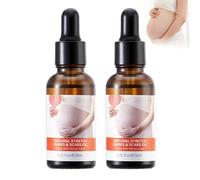 Aceite de Cuidado para el Abdomen 2x30ml, Aceite de Masaje para el Vientre que Previene y Reduce las Estrías, Mejora la Elasticidad de la Piel con Hidratación Profunda y Nutrición Intensa