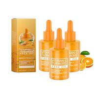 Aceite de cúrcuma para rostro y cuerpo, suero blanqueador de piel natural para manchas oscuras, reparación facial limpia la piel, equilibra el tono, minimiza los poros, hidratante (3 unidades)