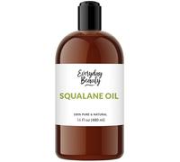 Aceite de escualano, 100 % puro y natural, derivado, aceite facial de 16 onzas a granel, prensado en frío y sin refinar, aceite hidratante multiusos de grado premium para piel y cabello
