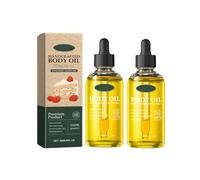 Aceite De Esencia Corporal Con Aroma A Fresa - Hidratante, Nutritivo Y Reafirmante For La Piel, El Cabello Las Uñas Masaje Ligero(2PCS)
