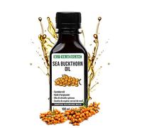 Aceite de espino amarillo siberiano 3.4 oz líq. / 100 ml virgen extra crudo sin refinar, primer prensado en frío a partir de semillas y bayas de espino amarillo recolectadas en el medio silvestre