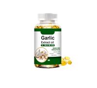 Aceite de extracto de ajo inodoro (60 unidades) | Extracto de ajo añejo-Respaldo cardíaco e inmunológico-Sin OGM, sin gluten, para todos