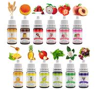 Aceite de Fragancia de Jabón Líquido - 12 Fragancias para Fabricar Bombas de Baño, Limo de Bricolaje - Perfumes de Bomba de Baño para Cosméticos, Arte - 10 ml Cada Uno