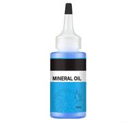 Aceite de freno hidráulico para bicicleta, 50 ml, aceite mineral para XTR para XOD para sistema de frenos RockShox, líquido de purga azul rojo sin puntos (azul)