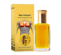 Aceite De Ginecomastia - 12 Ml Mentherm Gynecomastia Aceite De Calentamiento │ Aceite De Ginecomastia De Veneno De Abeja | Sero De Masaje Para El Cofre Para Los Hombres Apretamiento De La