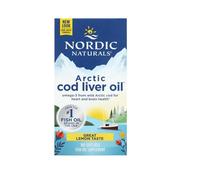 Nordic Naturals Aceite de Hígado de Bacalao Ártico, Limón - 180 Cápsulas blandas