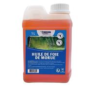 Aceite de hígado de bacalao - Bidón de 1 L - Nantaise de Nutrition - Para cebos, boilies, pellets y cebos, potente atractivo para la pesca en el mar o en el río. Aceite muy oloroso y apetito