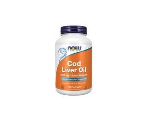 Aceite de hígado de bacalao, Extra Strength 1000 mg 180 Softgels Now Foods