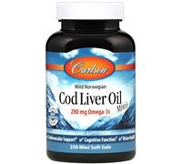 Aceite de hígado de bacalao Minis, 280mg - 250 mini softgels