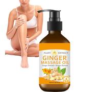 Aceite De Jengibre Orgánico - Aceite Corporal Relajante Para Masajes - 100ml Gotas De Extracto Natural Para Zonas Como Cadera Cuello Abdomen Hombros