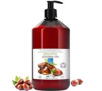 Aceite de Jojoba BIO, Puro y Natural: Serum Facial, Hidratante Cabello y Barba, Desmaquillante, Limpiador Facial, Serum Pestañas, Aceite Cuticulas Uñas, Cuidado Piel Atópica - 500 ml