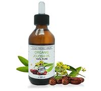Aceite de Jojoba, Contorno de Ojos y Piel Grasa, BIO, Puro y Natural: Serum Facial, Hidratante Cabello y Barba, Desmaquillante, Serum Pestañas, Cuticulas, Uñas, Piel Atópica - 100 ml