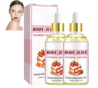 Aceite de Jugo Corporal Tarta de Fresa Aceite Corporal Hidratante Aceite de Jugo Corporal Sabor a Fresa Relajante Músculo para Hombres y Mujeres Aceite de Masaje Reduce la Piel Seca