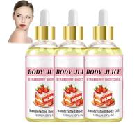 Aceite de Jugo Corporal Tarta de Fresa Aceite Corporal Hidratante Aceite de Jugo Corporal Sabor a Fresa Relajante Músculo para Hombres y Mujeres Aceite de Masaje Reduce la Piel Seca