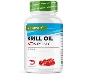 Aceite de Krill - 120 Cápsulas - Premium: Aceite de Krill Antártico Superba - Rico en EPA + DHA + Astaxantina + Fosfolípidos + Ácidos grasos Omega 3 - De cultivo sostenible.