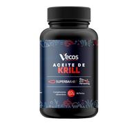 Aceite de Krill Antártico 1000mg SuperbaKrill2 | Bote 90 perlas, 45 Días | Omega 3 (DHA y EPA), Astaxantina Natural y Fosfolípidos Marinos, Alternativa al Aceite de Pescado