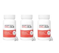 Aceite de krill antártico 500 mg - Omega-3 con astaxantina - Articulaciones y corazón - Sin gluten sin OGM - 60 unidades,3Pcs