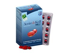 Aceite de Krill Antártico NKO 1000mg - Omega 3 EPA + DHA - 80 Perlas - Con Fosfolípidos, Colina y Astaxantina - 3 Veces Más Biodisponibilidad que Aceite de Pescado - Extracción en Frío - 100% Natural