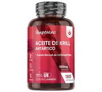 Aceite de Krill Omega 3 del Antártico 1200mg, 180 Cápsulas Blandas de Fuente de Omega 3 de Krill (DHA y EPA) - Astaxantina Natural y Fosfolípidos Marinos, Alternativa al Aceite de Pescado para 3 Meses