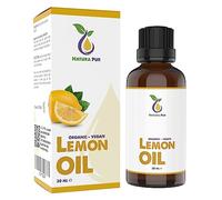 Aceite de limón orgánico de 30 ml, 100% natural, vegano, aceite de limón (Citrus Limon Peel Oil) - Aceite esencial de cítricos para un buen sueño, lámpara aromática, difusor