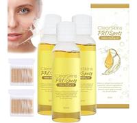 Aceite de limpieza exfoliante, aceite de limpieza exfoliante iluminador 2024, aceite de peeling amarillo para todo tipo de piel, hidratante de limpieza profunda, aceite exfoliante fuerte (3 piezas, 10