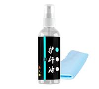 Aceite de limpieza genérico para caña de pescar, limpiador de caña de pescar, limpiador de varillas multifunción | Spray lubricante antioxidante e inhibidor de la erosión para caña de pescar, 100 ml