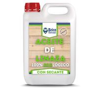 Aceite de Linaza para la Madera CON SECANTE | Ladrillo, Terrazo, Teja | Nutrición | Ecológico (5 Litros)