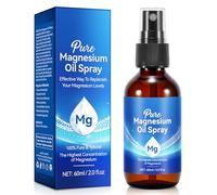 Aceite de Magnesio Natural Orgánico en Spray(60ml), Repone el Magnesio del Cuerpo, Aceite de Magnesio Tópico en Spray, Rápida Absorción, Recuperación Muscular y Calambres en las Piernas, Spray Corpora