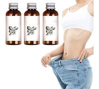 Aceite de masaje adelgazante de hierbas de 30 ml, aceite de drenaje linfático orgánico esencial, aceite de drenaje linfático 100% natural, aceite de masaje de spa, moldeador de cintura corporal para piernas, abdomen, brazos, glúteos (3 unidades)