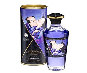 Aceite de Masaje Afrodisíaco Efecto Calor de Frutas Exóticas 100 ml. - Shunga - Juego para tus sentidos: estimula tu tacto, tu gusto y tu olfato!