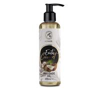 Aceite de Masaje de Coco 200ml - Aceite Corporal Relajante con Aceites de Coco - Semilla de Uva - Jojoba - Almendra - Aceites de Melocotón