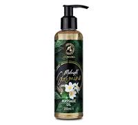 Aceite de Masaje de Jazmín de Medianoche 200ml - Base de Aceite de Semillas de Uva con Aceites Esenciales - Aceite Relajante para Masaje