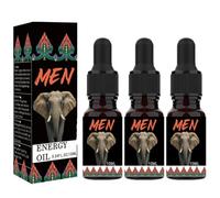 Aceite de masaje de potencia reforzada para hombres, que mejora la piel (3PC)