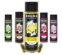 Aceite de Masaje efecto Calor Con Sabores100ml Gel Lubricante Comestible para Parejas Para Calentar, Relajar y Masajear Aceite Lubricante íntimo y gel de masaje (Piña)
