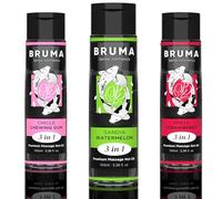 Aceite de Masaje efecto Calor Sandía 100ml Gel Lubricante Comestible para Parejas Para Calentar, Relajar y Masajear Aceite Lubricante íntimo y gel de masaje (Sandia)