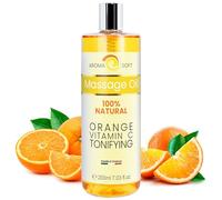 Aceite de Masaje Naranja y Vitamina C, 100% Natural, Relajación y Post-Ducha, Hidratante y Antioxidante, Ideal para Tratamientos SPA, Aromático, 200 ml
