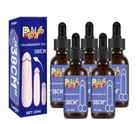 Aceite de masaje para hombres de 10 ml,Aceite esencial para el sexo (5PC) | solución sencilla y práctica para un agrandamiento del pene más rápido y un aumento del deseo sexual.