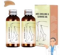 Aceite de masaje Swellclear para piernas, aceite corporal reafirmante, reduce la hinchazón de las piernas de forma natural para mujeres y hombres, textura ligera, rápida absorción (2pcs)