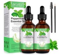 Aceite de menta, 120 ml, aceite de menta, aceite esencial, 100% puro, natural, prensado en frío, aceite de menta para el cuidado del cabello, masaje, cuidado de la piel, alivio del dolor de cabeza,